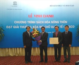 Chương trình “Sách hóa nông thôn Việt Nam” được UNESCO trao thưởng